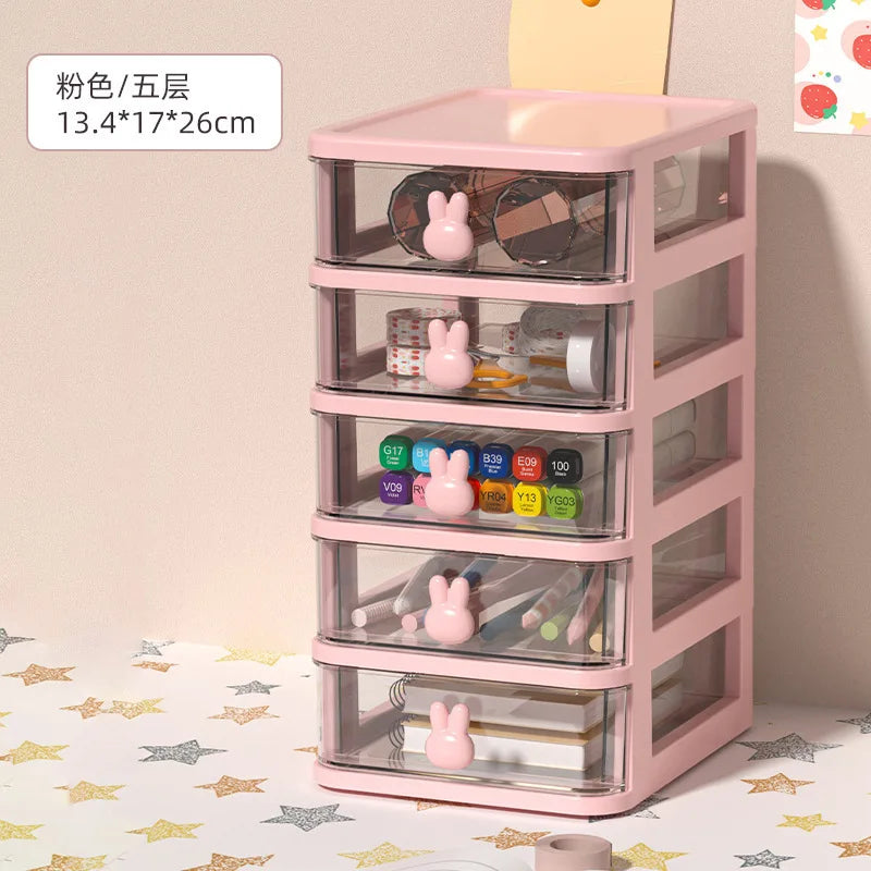 Clear Stackable Multi-Tier Drawer Organizer - 2,3,4 & 5 Tier Storage