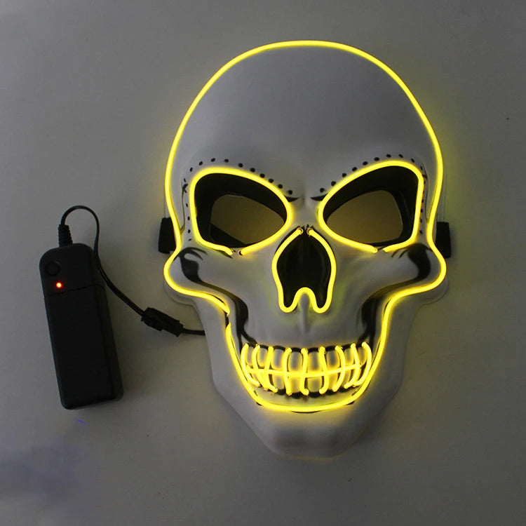 Halloween LED Skull Mask - Light-up Party & Cosplay Mask