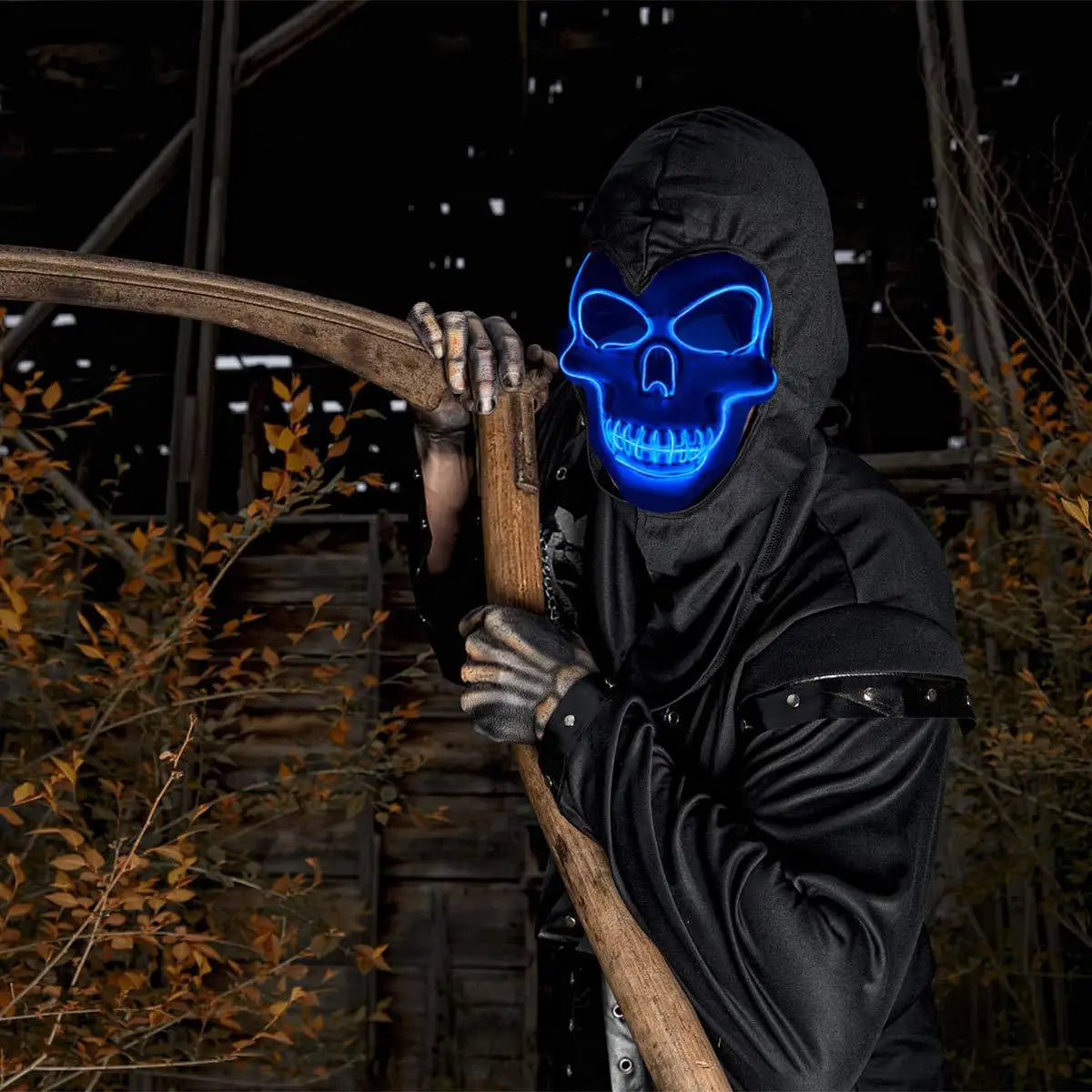 Halloween LED Skull Mask - Light-up Party & Cosplay Mask