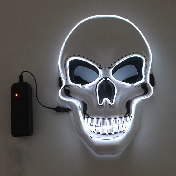 Halloween LED Skull Mask - Light-up Party & Cosplay Mask