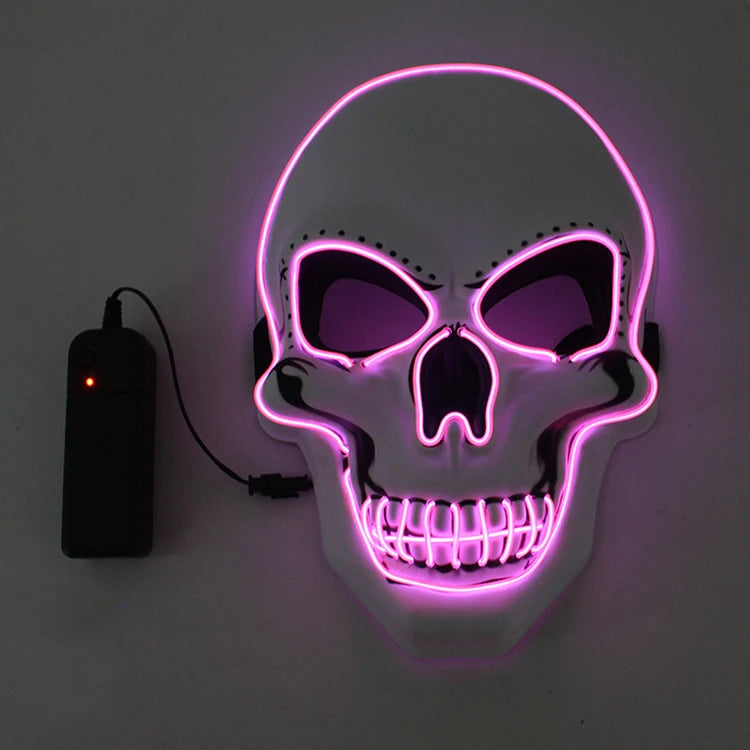 Halloween LED Skull Mask - Light-up Party & Cosplay Mask