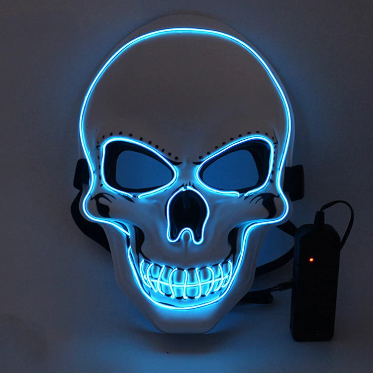 Halloween LED Skull Mask - Light-up Party & Cosplay Mask